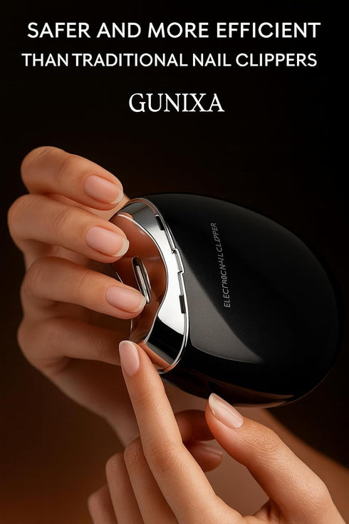 GUNIXA Trimmer 3 Settings, Electric Nail Clipper with USB Charging- Safe & Automatic Nail for Adults, Kids & Seniors