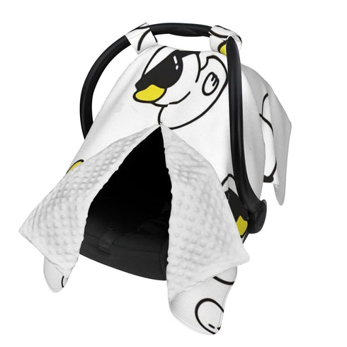 Hcpwzrf Duck Sunglasses Baby Car Seat Cover & Nursing Cover - Breathable Stretch