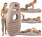 Lopecom Pregnancy Inflatable Pillow with a Hole, Prone Support Maternity Air Mattress with