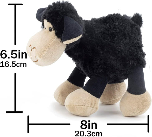 6.5" Black Sheep Stuffed Animals for Boys and Girls,Soft and Adorable Lamb Plush Toys for Newborn Babies,Great Gifts on Birthday,Easter,Baby Shower,Father's Day,Machine Washable