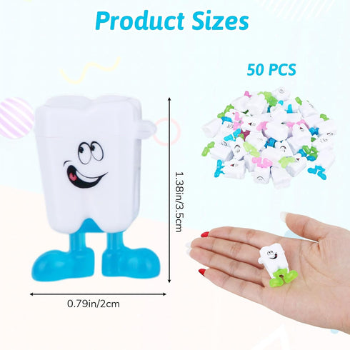 Danquanuan 50 3 3D Pcs Tooth Boxes for Lost Teeth for Kids, Colors Tooth Fairy Tooth Holder for Kids Teeth, Milk Teeth