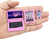 3 Pack Dollhouse Mini Laptop Tablet and Smart Phone Scene Accessories for Doll 1/6 1/12 Miniatures Silver