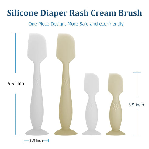 4-Pack Diaper Cream Spatula - Baby Diaper Cream Applicator - Newborn Essentials, Baby Shower Gifts