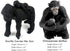 10 Playset FUNSHOWCASE Gorilla and Chimpanzees African Jungle Animals Toy Figure Realistic Plastic Figurine