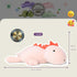 OSOCU 1.4 Lb 16" Microwavable Heating Pad Pink Stegosaurus Plush - Weighted Stuffed Animal Toy with Tourmaline Beads