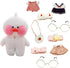 Duck Stuffed Animal Toy with 9 Outfits and Accessories to Match DIY