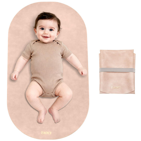 Diaper Changing Pad, Wipeable Portable Changing Pad, Baby Change Mat, Waterproof Vegan