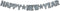 Glittered Happy New Year Streamer (Black & Silver) Party Accessory (1 count)