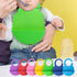7 Pack Silicone Baby Bibs for Babies & Toddlers (6-72 Months), Waterproof Feeding, Easy Clean, Unisex, Non Messy