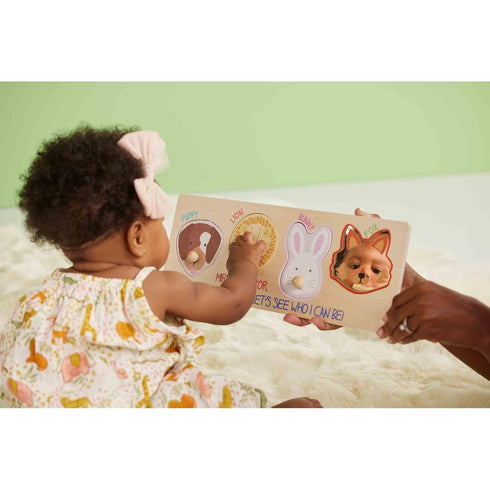 Mud Pie Children's Puzzle, Peek-A-Boo Mirror Toy