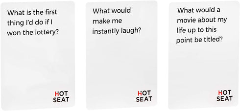 HOT SEAT Party Game - The Family Card Game That's All about You - for Kids, Tweens, Teens, College Students, Adults and Families - Perfect for Fun Parties and Board Games Night with your Group