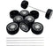 URIMPAVIDO 10PCS Toy Car Wheels Rubber Tire Wheels with Metal Shaft for RC