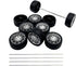 URIMPAVIDO 10PCS Toy Car Wheels Rubber Tire Wheels with Metal Shaft for RC