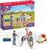 schleich HORSE CLUB Mia's Vaulting Set, 18 Piece Horse Play Set with