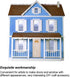 Dollhouse Door, 1:12 Wooden Miniature Simulated Door Model Toy Accessory for Doll House