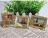 3Pcs 1:12 Mini Miniature Gold Frame Art Wall Picture, Oil Painting Home Decor