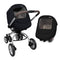Manito Melange Infant Car Seat Weather Shield Universal-Fit, Clear Window, Windproof, Water-Repellent,