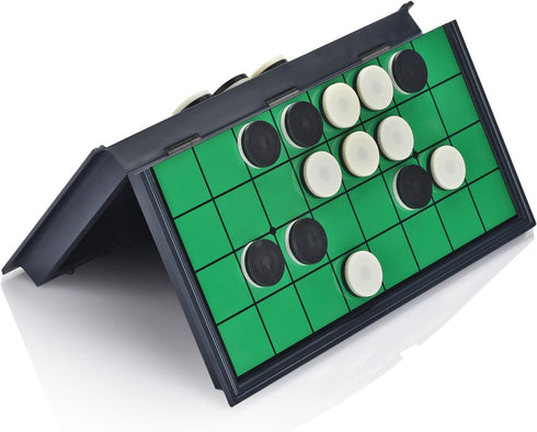 Magnetic Reversi Board Game Set, Classic Folding Travel Games for Kids and Adults