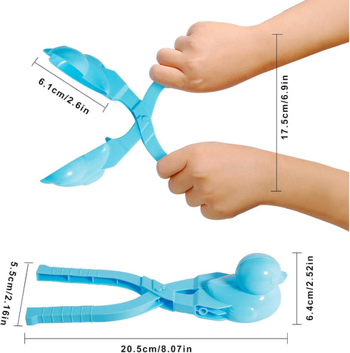 Snowball Maker Toys, Cartoon Duck Clip for Kids, Outdoor Sports Snowball Maker, Random Color (4)