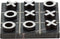 Deco 79 Marble Tic Tac Toe Game Set - 6" x 6" x 1" with Silver Inlay