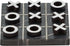 Deco 79 Marble Tic Tac Toe Game Set - 6" x 6" x 1" with Silver Inlay