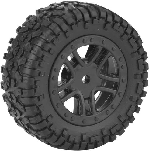 2pcs Toys Car Tire, PX RC Truck Rubber Wheel Tire with Hub for 9301 1/18 Model Car