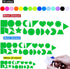1035 Pcs 15 Colors 3 Sizes 22 Shape Bulk Foam Stickers, Self-Adhesive Geometry Shapes for Kids Classroom Art Crafts