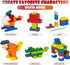 1500 Set 6 Lekebaby Classic Pieces Building Bricks Kit Basic Brick for Kids Creative Play, Compatible with All Major