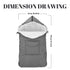 Cndiyald Winter Baby Car Seat Cover Thickened Windproof with Storage Pocket, Zippered Infant Carrier Protector for Cold
