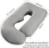 Elover Cooling Pregnancy Pillows for Sleeping,U Shaped Full Body Pillow with Removable Cover,Pregnant Women Must