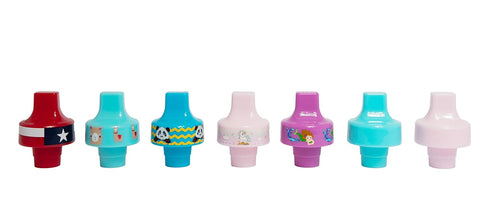 Pack 2 Refresh-a-Baby Universal Bottle Top Spout Adapter Reusable, Easily Convert Any Bottle into a Spill-Proof Sippy