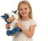 YUKOUQIAN 11.8 inch 11.8in) Cow Stuffed Animal Cute Cow Plush Doll Toy for Girls Boys Christmas (zuoniu deep Blue