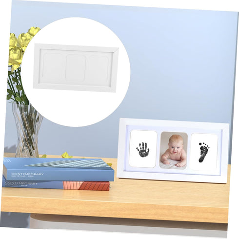 Newborn Handprint and Footprint Keepsake Kit with Photo Frame