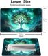 Premium Board Game 24x14in TCG Playmat Compatible for OCG CCG RPG MTG Play Mats,Mousepad Desk Mat (Green Vitality)