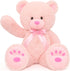 MorisMos Giant Teddy Bear Stuffed Animal - Life Size 36in Large Cuddly Soft Teddy Bear for Baby Shower