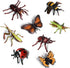 Odowalker 8 pcs Lifelike Assorted Plastic Insects Bugs Figures Realistic Sandbox 4" Butterfly,