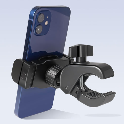 Kevenal 360 Stroller Phone Holder - Shopping Cart Phone Holder - Stroller Phone Mount with Clamp, Non-Slip Degree
