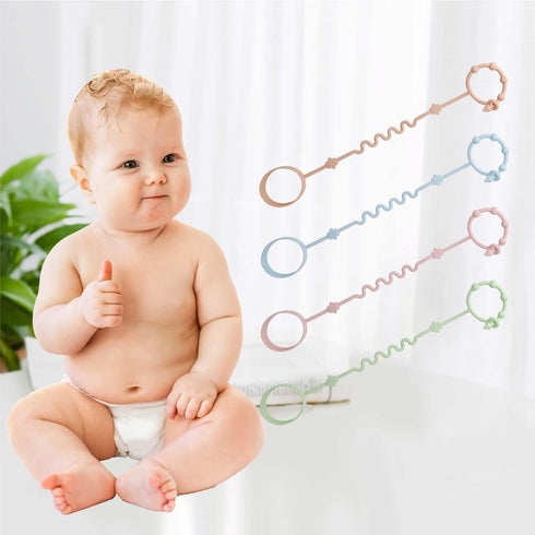 Toy Straps for Baby, RTMOK Silicone Pacifier Clip, Applies to Car Seat, Teether Toy, Stroller Accessories