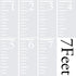 Onwon 7 Feet Kids Height Growth Chart Stencil, Reusable Ruler Template for Painting on Wood