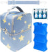 Generic Breastmilk Cooler Bag with Ice Pack, Large Insulated Breast Pump Bottle Storage,