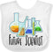 inktastic Future Scientist with Beakers, Test Tubes and Formulas Baby Bib