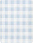 Cozy 27 39 inch Kigai Light Blue Crib Sheet for Boys Girls Gingham Baby Sheets Jersey Knit Fitted Crib Sheet