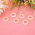 Generic 100Pcs Set, 25mm Wooden Rings Wooden Ring for Hanging Decorations Pendant Teethers