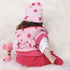 ENADOLL Reborn Baby Doll, Realistic Silicone Vinyl Polka Dot Giraffe Baby 16 inch Weighted Doll Gift Set