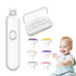 Generic Trimmer Trimmer 6 Electric Fingernail | LED Light Safe Quite File | Electric Kids Nail with Grinding Heads |