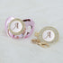 Set 26 11 All Handmade Bling Baby Pacifier and Clip Letters and Colors can Choose LA