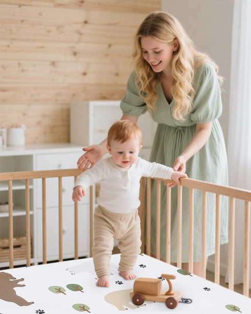 lasoftan Pack 38" 26" Pack and Play Mattress - x Soft Breathable Portable Mattres Waterproof & Washable Perfectly fits