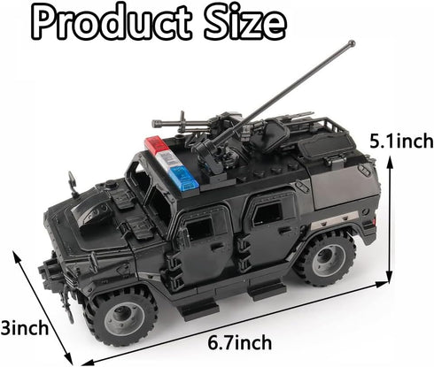 Armored Vehicle Building Block Military Toys for Age 6-12, Army Military Brick Model Gifts for Boys