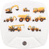 Omeet 2 Pack - Cartoon Engineering Vehicle LED Plug-in Night Light for Kids