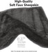 Faux Sheepskin Seat Belt Cover, Soft & Comfortable Seat Belt Shoulder Pad, Thick Car Seat Belt Cushion, Seat Belt Neck Protector for Kids Adults 2 Pack (Dark Gray) by BELINOUS